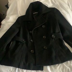 Vintage guess pea coat ladies L